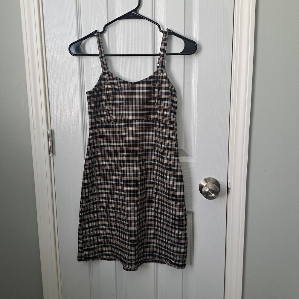 Plaid Sleeveless Dress